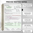 thumbnail image 3 of Cuaderno WEMATE Meeting de 7 x 10 pulgadas, 200 páginas, piel sintética, 3 of 8