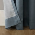 thumbnail image 5 of No. 918 Daniela 1-Piece Linen Blend Semi-Sheer Rod Pocket Curtain Panel, 54"x95", Denim Blue, 5 of 8
