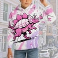 thumbnail image 2 of Teen Boys Hoodie Dinosaur Print Hooded Long Sleeve Pullover Hoodie Sweatshirt 10-11 Years Old Boy Clothes Back to School Clothes, 2 of 5