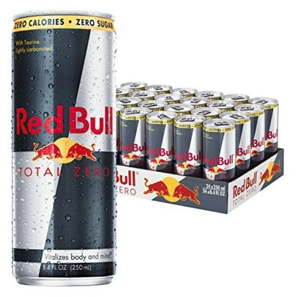 (24 Cans) Red Bull Energy Drink, Total Zero, 8.4 fl oz