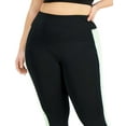 thumbnail image 2 of ID Ideology Women's Colorblocked Capri Leggings Green Size 2X, 2 of 3