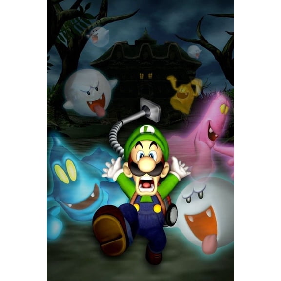 Mario Nintendo DIY 5D Diamond Digital Painting Kit Crystal Rhinestone Embroidery Cross-stitch artwork Crafts Canvas wall decoration Birthday gift 12 X 16 inches