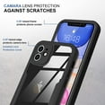 thumbnail image 4 of Compatible with iPhone 11 Case Full Body Clear Design with Built-in Screen Protector Shockproof Anti-Scratch Rugged Phone Case 360 Protective Cover for iPhone 11 6.1 inch, Black, 4 of 8