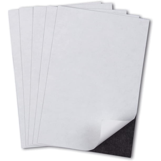 5 Sheets Adhesive Magnetic Sheets Non-printable Paper 4x6 inches 20mil ...