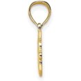 thumbnail image 2 of Solid 14K Yellow Gold BEST FRIEND Charm - 13.2mm, 2 of 6