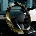 thumbnail image 6 of Crocodile Steering Wheel Cover, Car Wheel Covers, 14.5 Inch Printing PVC Leather Auto Accessories, 6 of 6