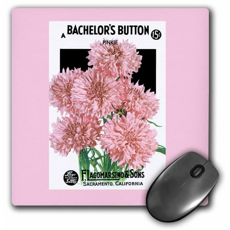3dRose Bachelors Button Pinkie Flower Seeds f. Lagomarsino and Sons, Mouse Pad, 8 by 8 (Best Bachelor Pad Accessories)