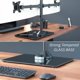 thumbnail image 3 of Vivo Soporte Para Monitor Doble Ultraancho Independiente Con Elegante Base De Vidrio Y Brazos Ajustables 2 Pantallas De Hasta 38 Pulgadas Y 22 Libras Cada Una Negro Stand-V038Fg, 3 of 5