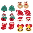 thumbnail image 1 of LOLIPPYY 14Pcs Festive Handmade Knitting Hair Barrettes for Children Christmas Theme, 1 of 8
