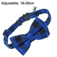 thumbnail image 2 of Christmas Dog collar with bow classic plaid snowflake pattern adjustable pet collar, 2 of 5