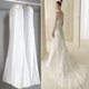 thumbnail image 2 of 1 pieza de cubierta antipolvo de cola de pez para boda, vestido completo, bolsa de almacenamiento, vestido de novia, cubierta de tela no tejida, 170x50x40cm (blanco), 2 of 5