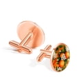thumbnail image 3 of Tangerine Stylish Mens Stainless Steel Shirt Cufflink for Formal Attire - Office and Special Events, 3 of 6