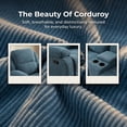 thumbnail image 4 of Lifestyle Furniture 3 Piece Modern Microfiber Reclining Living Room Set Blue, 4 of 8
