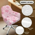 thumbnail image 5 of Xixirimido Cherry Blossom Pattern Stretch Office Chair Cover Desk Chair Cover for Armrest Chair Universal Swivel Chair Slipcovers Mid Back Floral Accent Dining Chair Protector, 5 of 7