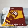 thumbnail image 5 of Custom Washington Blanket Gifts for Men Women Personalized Fans Add Name and Number Throw Blankets, 30" X 40",40" X 50", 50" X 60", 60" X 80", 5 of 6