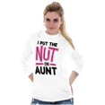 thumbnail image 4 of Aunt Cute Funny Cool Crazy Auntie Women's Long Sleeve T Shirt Brisco Brands M, 4 of 6