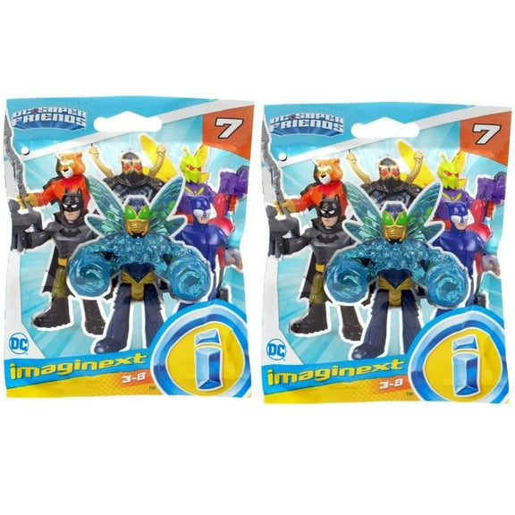 Fisher-Price Imaginext DC Super Friends Series 7 Blind Bag Mystery Figure (Set of 2 Packs)