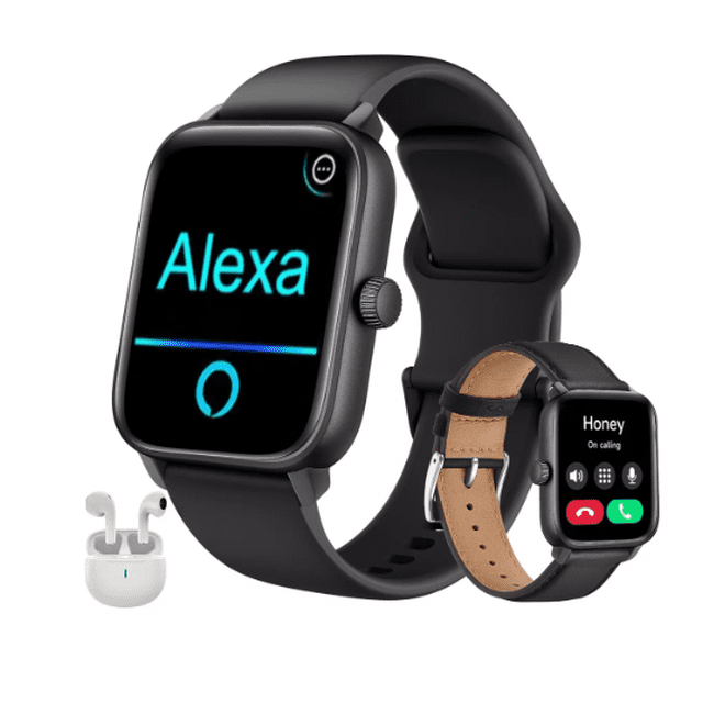 Reloj Smartwatch Wünd 1.85'' Reloj Inteligente Bluetooth Llamada Modelo Negro