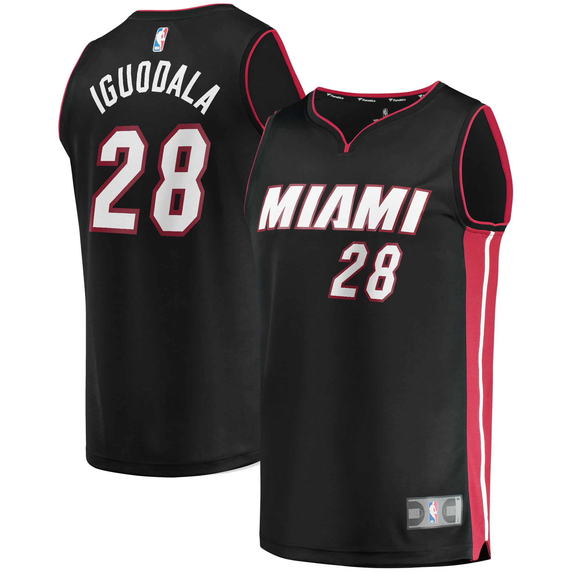 Andre Iguodala Miami Heat Fanatics Branded Fast Break Road Player Jersey - Black - Walmart.com