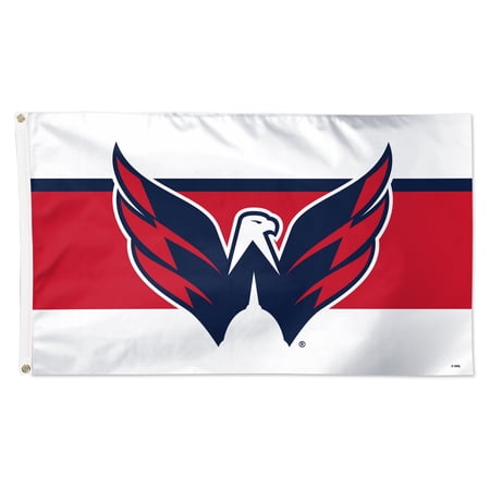 WinCraft Washington Capitals 3 x 5 Horizontal Stripe Deluxe Single-Sided Flag