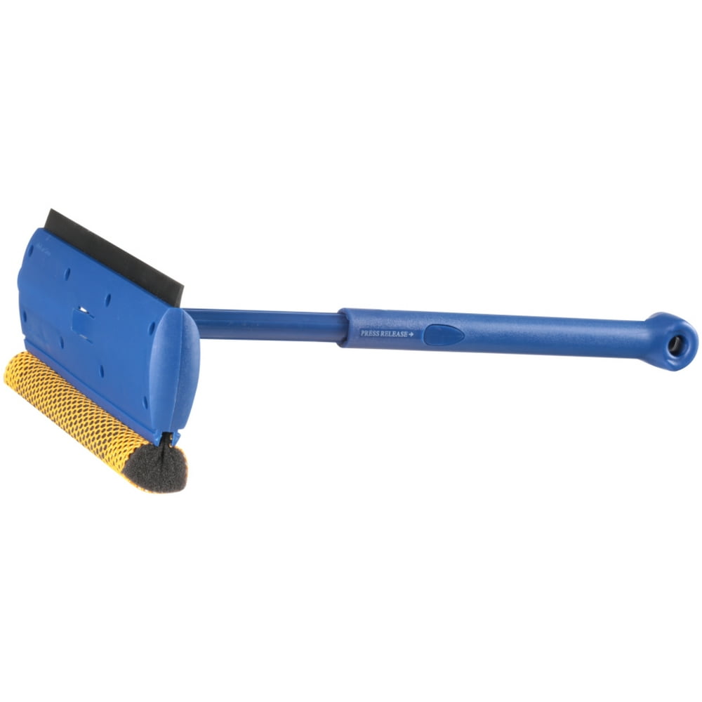 RainX® Collapsible Car Window Windshield squeegee, Compact 8 inch pole with Long Extension pole