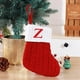 thumbnail image 1 of Cute Letters Christmas Stocking Decoration Christmas Tree Pendant Christmas Style Wool Knitted Socks Decoration Props, 1 of 8