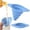Blue, variant on Food grade silicone foldable funnel green 12 * 8,Cake shaping and baking,Baking supplies,Silicone