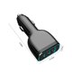 thumbnail image 3 of Puntoco 95W Power Pd Carga de coche portátil 3 puertos Usb carga rápida Qc3.0 convertidor de encendedor de cigarrillos cargador de coche, 3 of 6