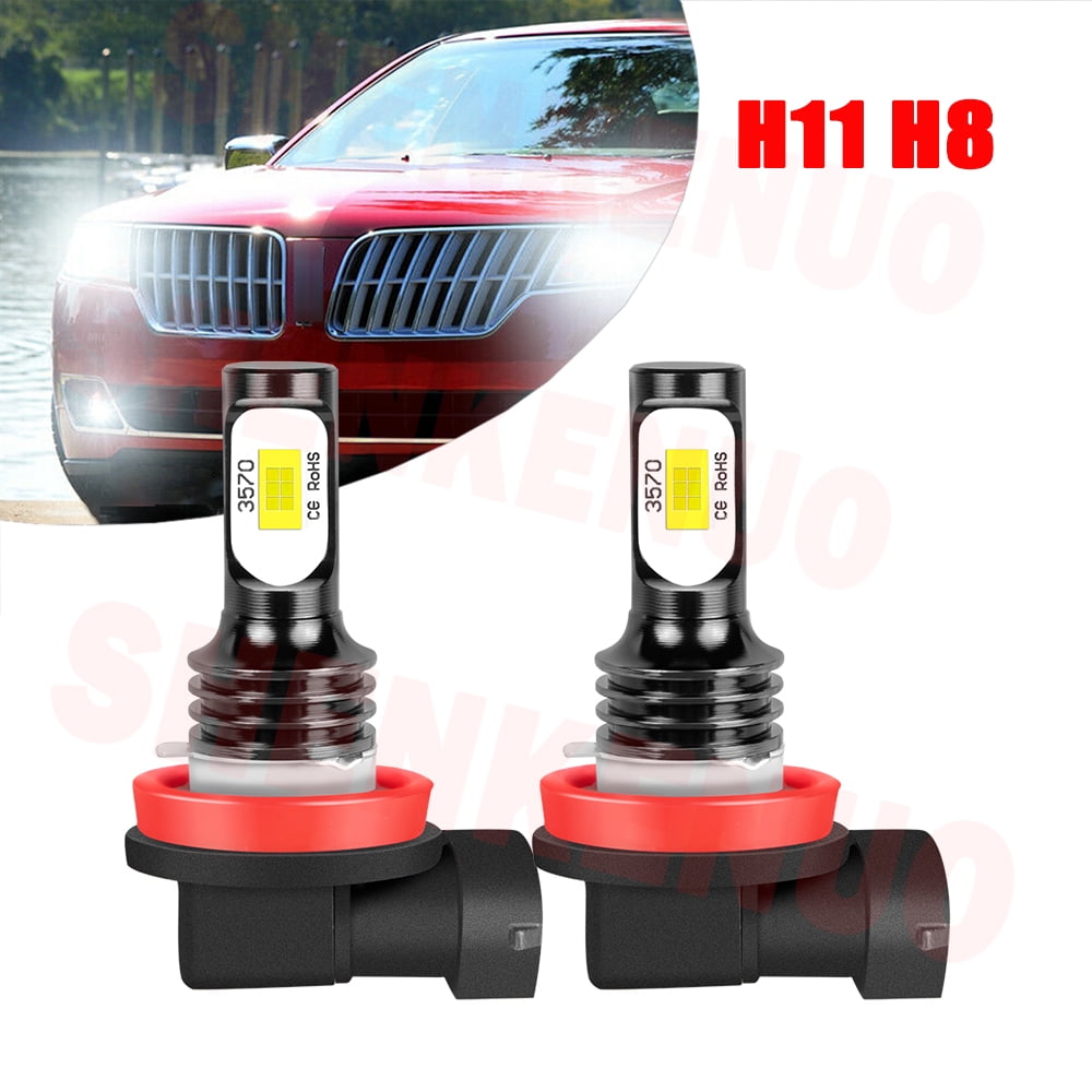 H11 LED Light Bulbs for Lincoln MKX 2007 2008 2009 2010 2011 2012 2013
