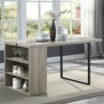 thumbnail image 5 of ACME Patwin Dining Table in Gray Oak and Black, 5 of 6