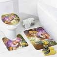 Mario Shower Curtain Set Bathroom Decoration with Carpet Suitable for