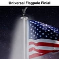 thumbnail image 4 of Yescom Flagpole 14" Eagle Topper Finial Ornament for 20/25/30Ft Telescopic Pole Yard Outdoor Black, 4 of 10
