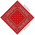 thumbnail image 2 of PLULON Bandanas for Men Women 4/12/24/30 Pack, Paisley Pattern Bandana Bulk Headbands Handkerchief Face Mask 100% Polyester, 2 of 10