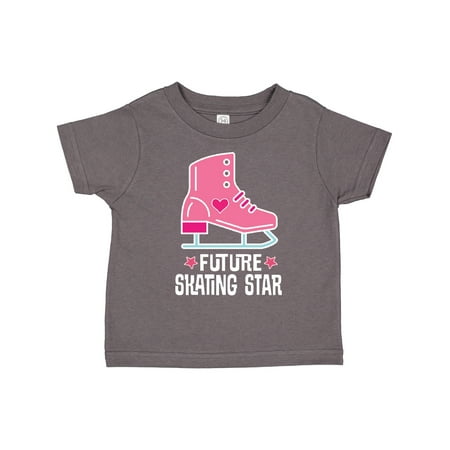 

Inktastic Skate Future Skating Star Girls Gift Toddler Toddler Girl T-Shirt