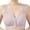 Light Violet, variant on MVRLSH Sports Jelly Bras for Women Summer Thin Cotton Front Button Vest Large Size Comfort Underwear Strapless Bra