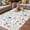 Pink LightBLue, variant on Pink Spring Floral Outdoor Rug for Patio/Deck/Porch, Non-Slip Large Area Rug 5 x 7 Ft, Elegant Pastoral Flowers Butterflies Rustic Indoor Outdoor Rugs Washable Area Rugs, Camping Rug Carpet Runner