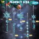 thumbnail image 2 of MGEZCOO - Juego de 18 adornos navideños irrompibles para árbol de Navidad - Decoraciones festivas, 2 of 7