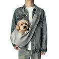 thumbnail image 1 of GPOECD Foldable Breathable Unisex Pet Backpack for Daily Commute Outdoor Activities with Portable Design Shoulder Bag for Men 01_Grey,One Size, 1 of 3