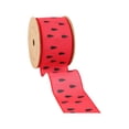thumbnail image 4 of LaRibbons 2 1/2" Wired Ribbon | Watermelon Seeds | 10 Yard Roll, 4 of 7