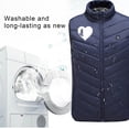thumbnail image 5 of yoeyez Heated Jackets For Men,Women 9 Zone Smart Heating Vest Usb Charging Warm Vest Smart Heating Jacket Stand Collar Vest Leisure Navy M, 5 of 6