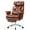 Brown, variant on ZUNMOS Home Office High Back Reclining Desk Chair with Footrest, Big and Tall Adjustable Height PU Leather Executive Computer Task Chair with Leg Rest and Lumbar Support, Armrest, White