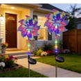 thumbnail image 5 of Solar Windmill Garden Stake Lights LED Colorful Wind Decorative Lights Waterproof Outdoor Solar Powered Lights For Yard Patio Holiday Christmas Independence, 5 of 5
