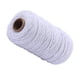 thumbnail image 5 of Cuerda de algodón hecha a mano, 3 mm de diámetro, de un solo color, tejidas para manualidades, cuerdas de 100 m, color blanco 1 rollo kenally HA5320-16B, 5 of 6
