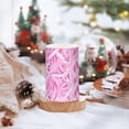 thumbnail image 5 of Pink Style Pattern Flickering Flameless Candles Battery Operated with Remote Timer LED Pillar Candles Set of 2, 5 of 7