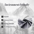 thumbnail image 5 of Small Stall Rv Misty Shower Curtain 36Wx72H Inch Foggy Mountain Scenery National Park Smokey Woodland Tree Landscape Black Men Bathroom Decor Fabric Polyester Waterproof 7 Pack Hooks, 5 of 6