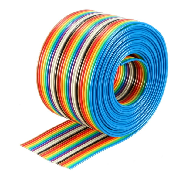 Unique Bargains 26P Jumper Wire 1.27mm Pitch Ribbon Cable Breadboard DIY 2 Meters Long