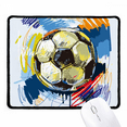 thumbnail image 1 of Football soccer Sports Painted Mousepad Stitched Edge Mat Rubber Gang Pad, 1 of 2