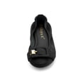 thumbnail image 6 of BLISSFUL STEP Women's Casual Comfortable Ballet Flats Black 6, 6 of 8