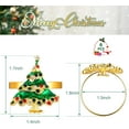 thumbnail image 2 of Dalrosia Christmas Napkin Rings Set of 6, Holiday Christmas Tree Napkin Rings Christmas Napkin Holder Rings for Christmas Dinning Table Decorations, 2 of 6