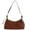 Brown, variant on Handbags for Women, Retro Suede Handbag Purse Shoulder Bag For Women Work Travel Daily Use (Red)